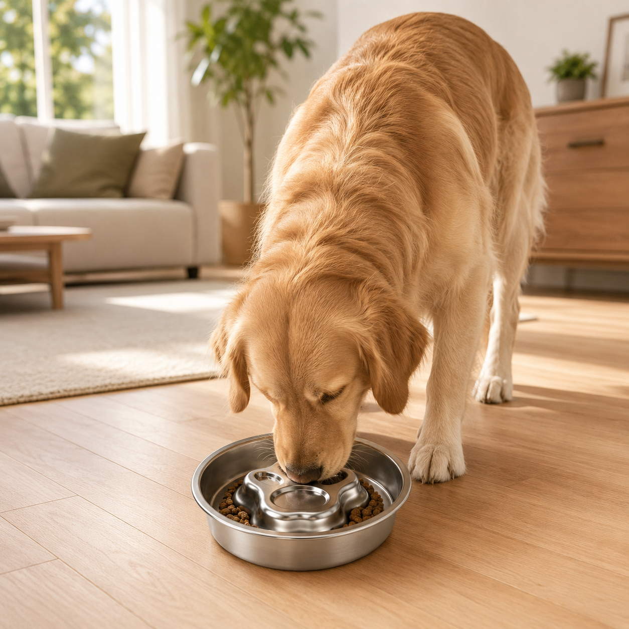 18CM Stainless Steel Paw Slow Feeder