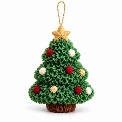 Christmas Tree Punch Needle Ornament DIY Kit
