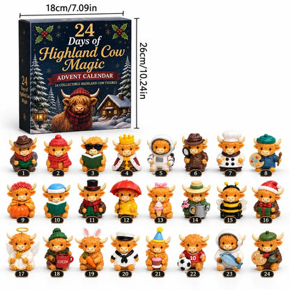 24 Days of Highland Cow Christmas Surprises