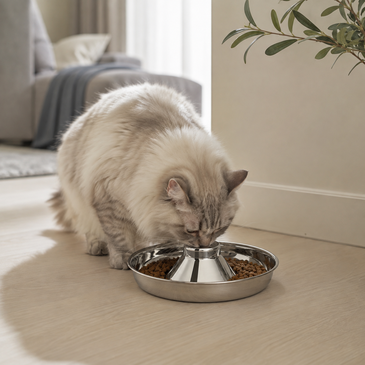 26CM Stainless Steel Slow Feeder Bowl