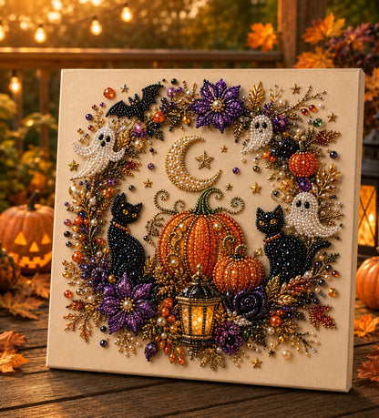 🔥UP TO 45% OFF – 👻✨ Halloween Pearl Art DIY Kit – Turn Tiny Pearls into Spooky-Cute Magic