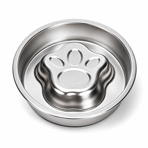 18CM Stainless Steel Paw Slow Feeder