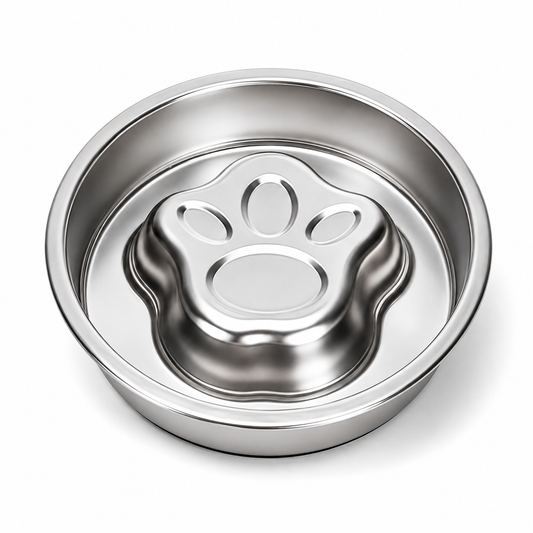 18CM Stainless Steel Paw Slow Feeder