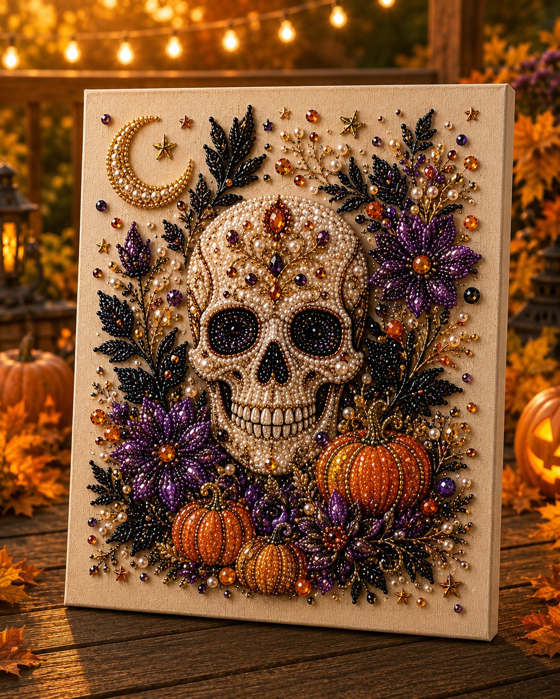 🔥UP TO 45% OFF – 👻✨ Halloween Pearl Art DIY Kit – Turn Tiny Pearls into Spooky-Cute Magic