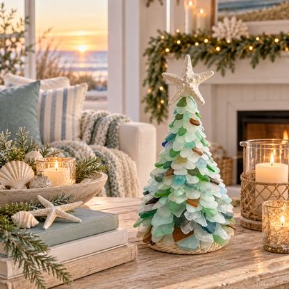 Coastal Sea Glass Christmas Tree Craft Kit