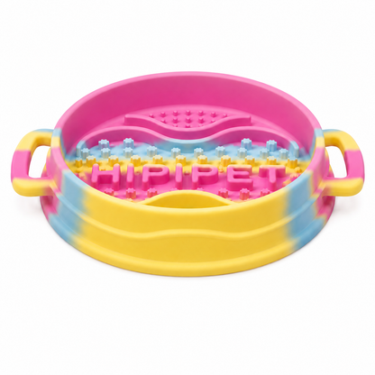 Pastel Silicone Slow Feeder Bowl