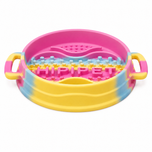Pastel Silicone Slow Feeder Bowl