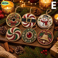 Round Ornament Set E · 6PCS