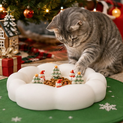 Christmas Cat Slow Feeder
