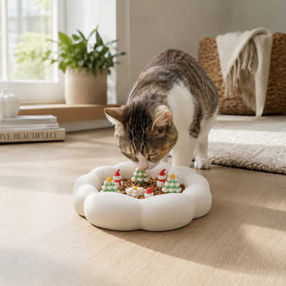 Christmas Cat Slow Feeder
