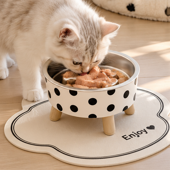 Elevated Slow Feeder Bowl for Cats