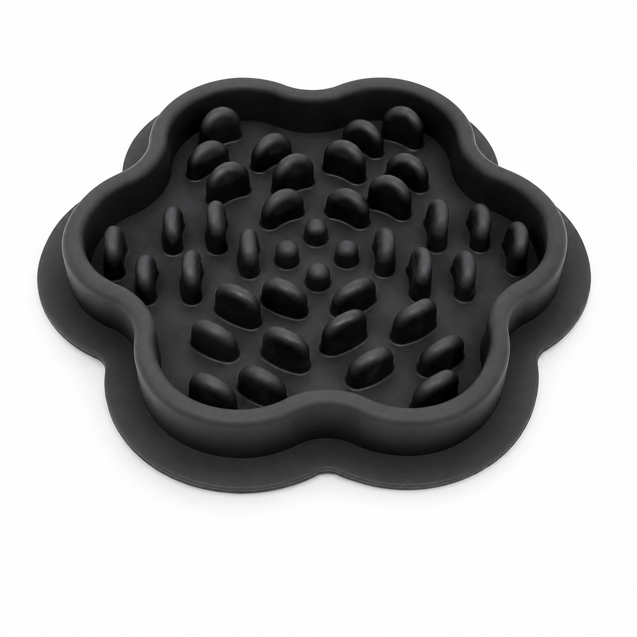 Black Silicone Slow Feeder Bowl